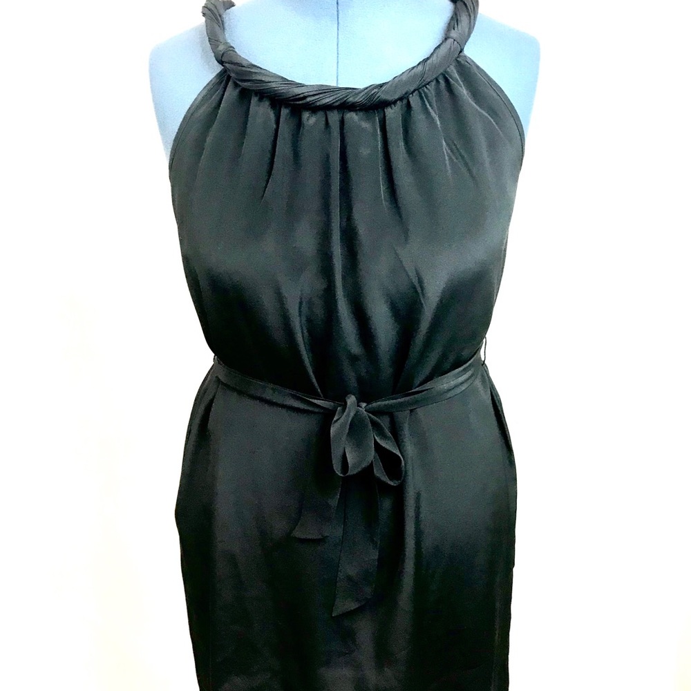 Banana Republic black silk dress